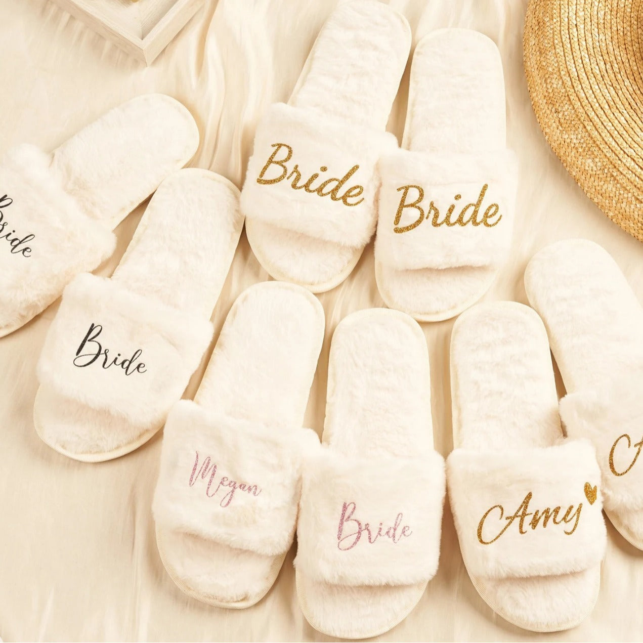 Personalized And Printable Logo DIY Plush One-piece Slippers